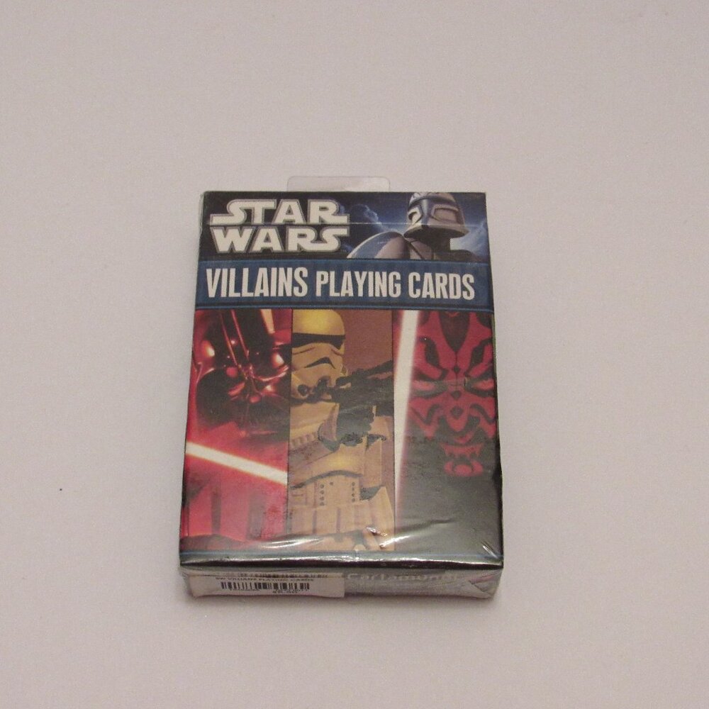 Star Wars Villians Playing Cards Vader Jabba Maul New Sealed Cartamundi 2011